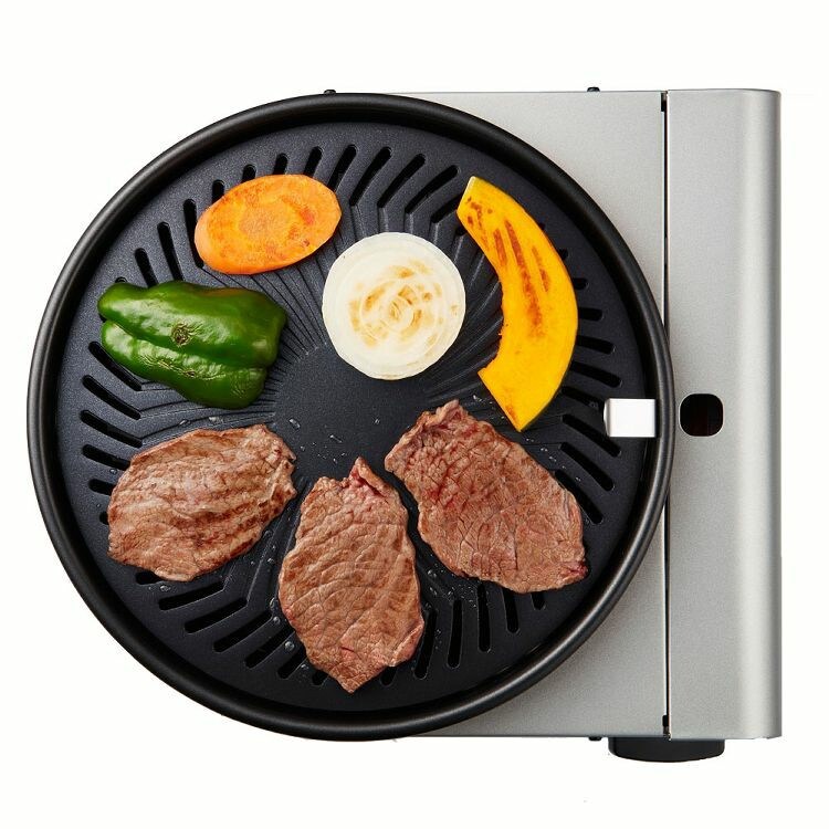 カセットガススモークレス焼肉グリル やきまる2 マットブラック CB-SLG-2 