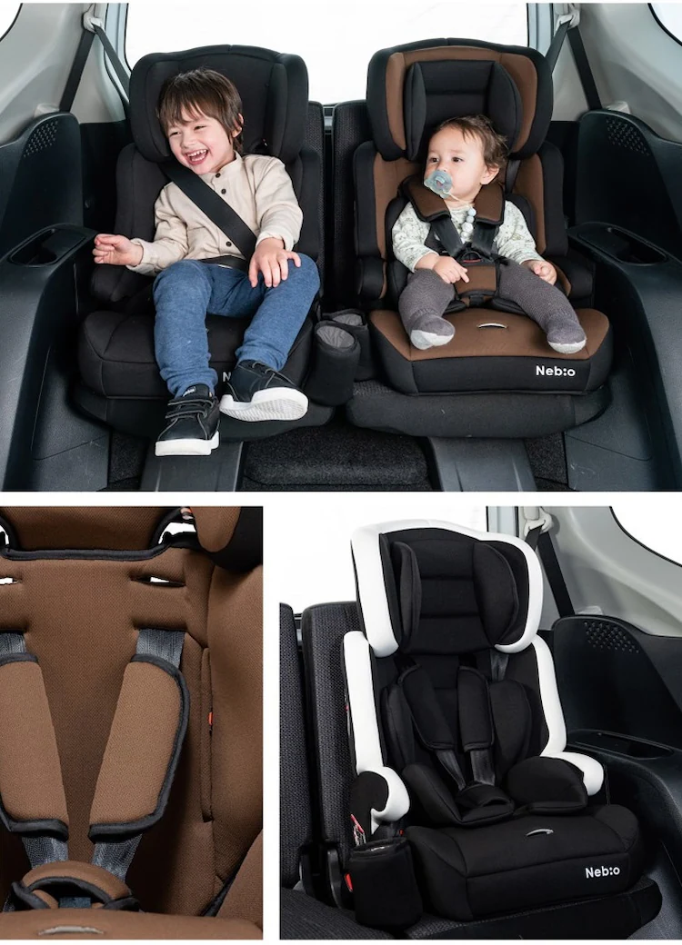 チャイルドジュニアシートNebio1歳~11歳洗える取付簡単軽量3WAYポップピットF中塚小児車工業所