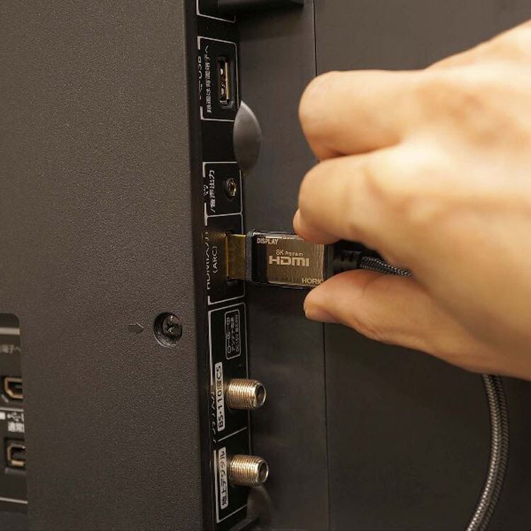 ホーリック 光ファイバー 8KPremium HDMIケーブル 20m メッシュタイプ