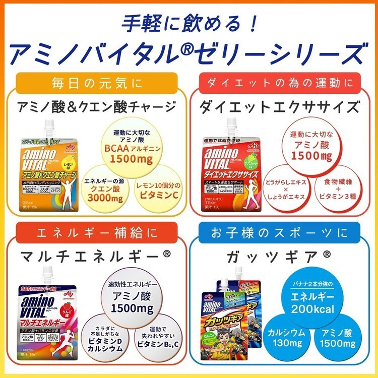 AJINOMOTO 【6個】「アミノバイタル R」ゼリードリンク