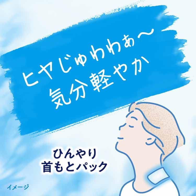 KAO めぐりズム ひんやり首もとパック 6枚入 【プラザセレクト】