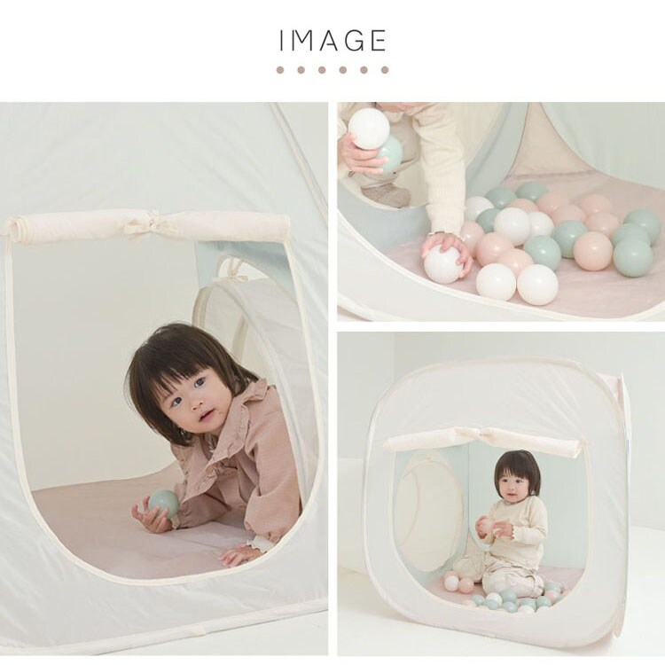 KISSBABY 室内遊具 テントハウス ボールハウス トンネル付きテントハウス 1010415195