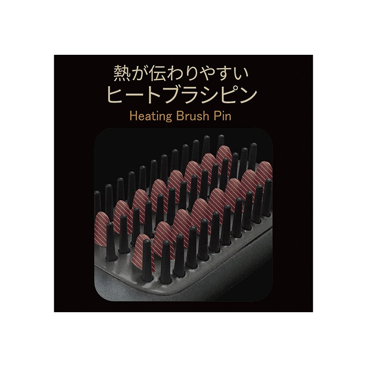 Kashimura 国内・海外兼用 コンパクト ブラシヘアアイロン ブラック TD