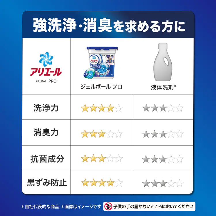 P&G アリエール ジェルボールプロ つめかえ 超メガジャンボサイズ 73個入 【単品・セット】【プラザセレクト】