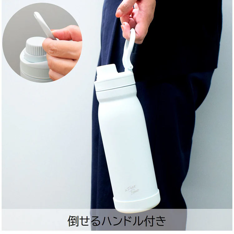 水筒ワンタッチ栓マグボトル1000ml1L、ステンレス直飲みステンレスボトル保温保冷大容量ワンタッチボトルアウトドアトレゾワステンレス直飲みボトル1000サブヒロモリ