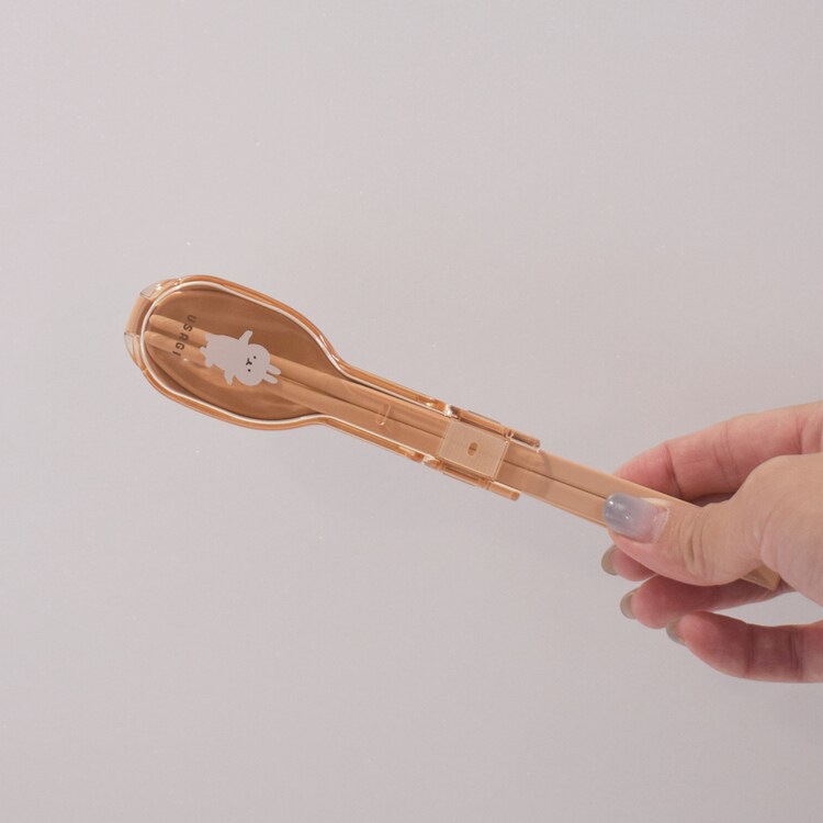 箸スプーンケースコンビセット弁当ランチグッズムームーフレンズ抗菌コンビセット&ハーフケースサブヒロモリ