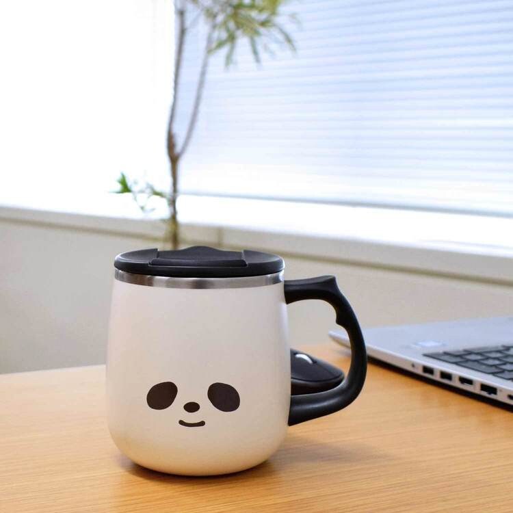 マグカップコーヒーシンプルレディースメンズおしゃれ保温保冷カフェ風マイカップコップ蓋付きフタムームーステンレスサーモマグカップサブヒロモリ 