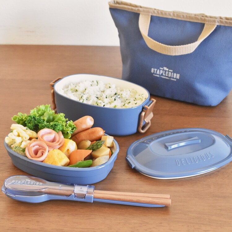 ランチボックス弁当箱一段弁当箱バックルレディース女子2段弁当おしゃれかわいい抗菌清潔安心バクテキラーステイプル抗菌タイトロックランチ2段サブヒロモリ