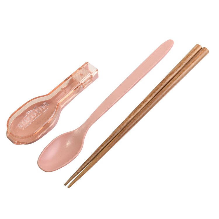 箸スプーンケースコンビセット弁当ランチグッズマイ箸マイカトラリー抗菌安心食洗機ステイプル抗菌コンビセット&ハーフケースLサブヒロモリ