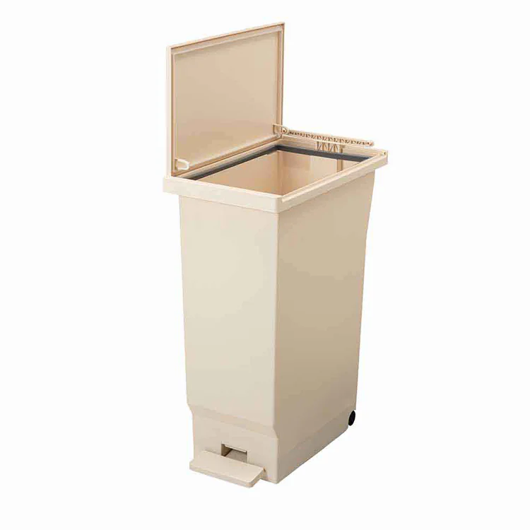 平和工業 フタの開く向きを選べるパッキン付 ペダルペール 45L 【プラザセレクト】