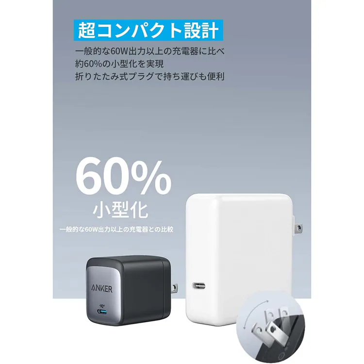 Anker アンカー Nano II 65W A2663N 【プラザセレクト】