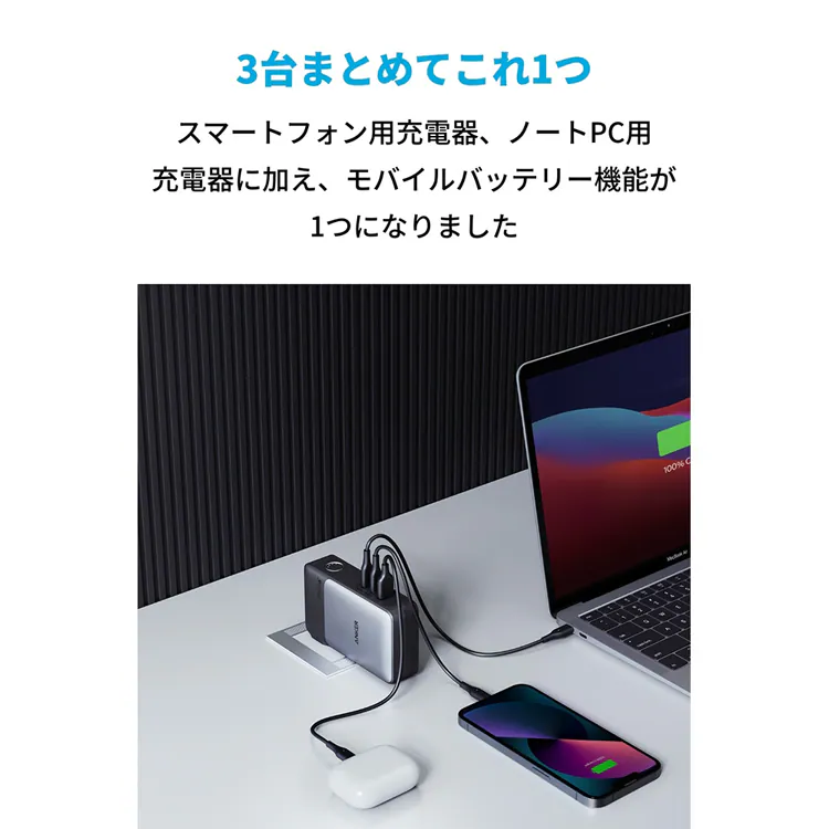 Anker アンカー 733 Power Bank(GaNPrime PowerCore 65W) A1651N 【プラザセレクト】