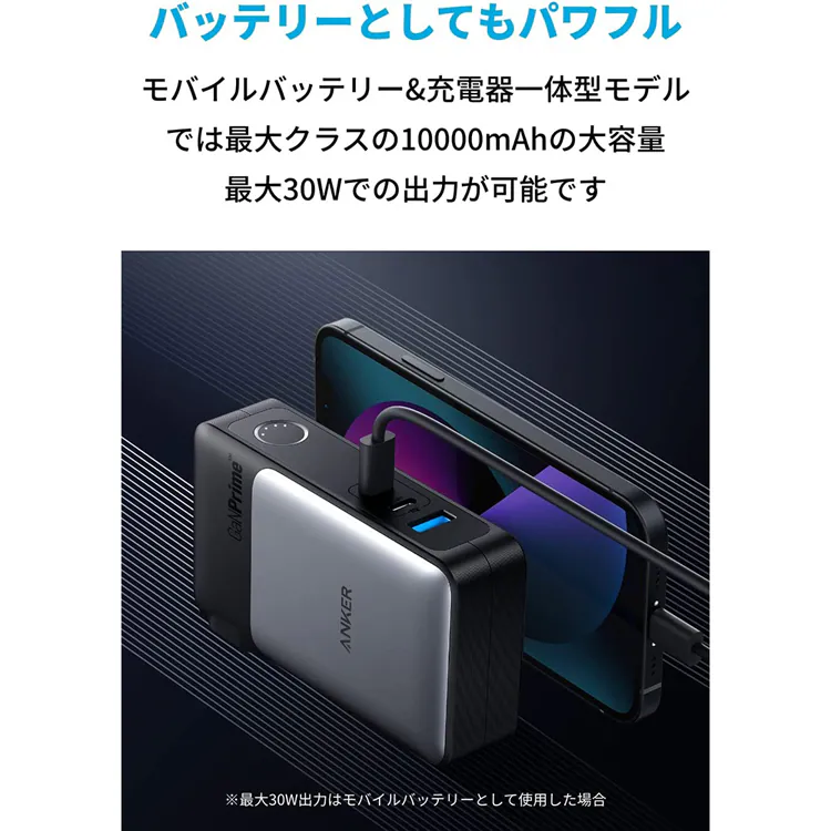 Anker アンカー 733 Power Bank(GaNPrime PowerCore 65W) A1651N 【プラザセレクト】