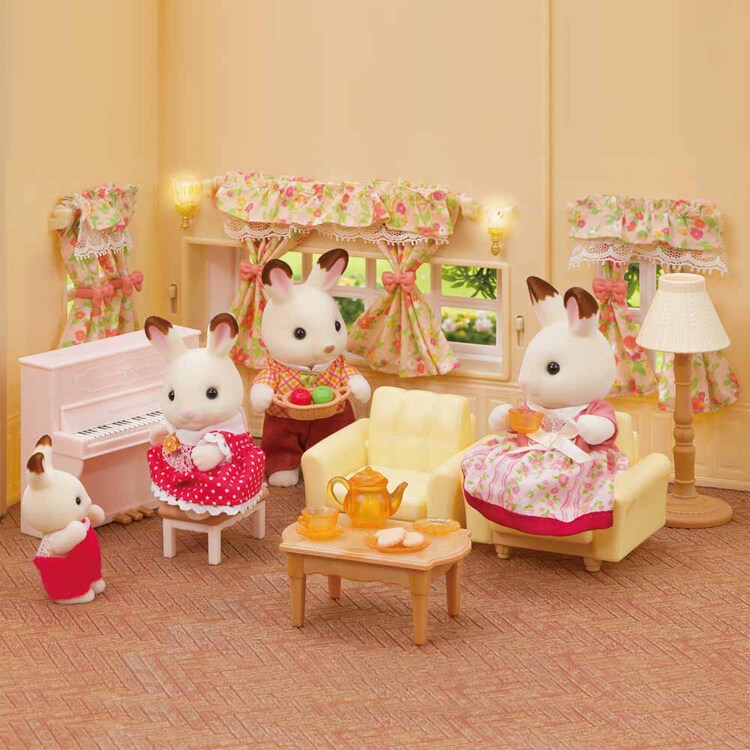 エポック社 赤い屋根の大きなお家 デラックス家具セット セ-213 【プラザセレクト】