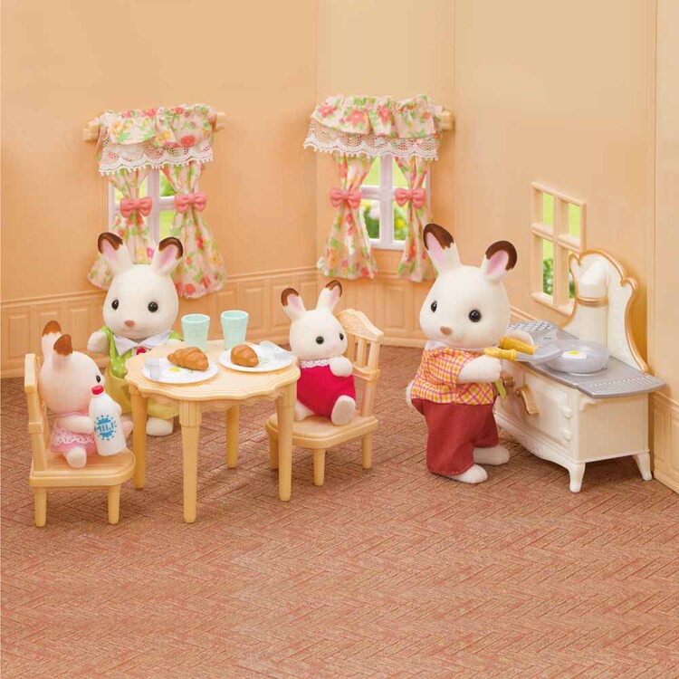 エポック社 赤い屋根の大きなお家 デラックス家具セット セ-213 【プラザセレクト】