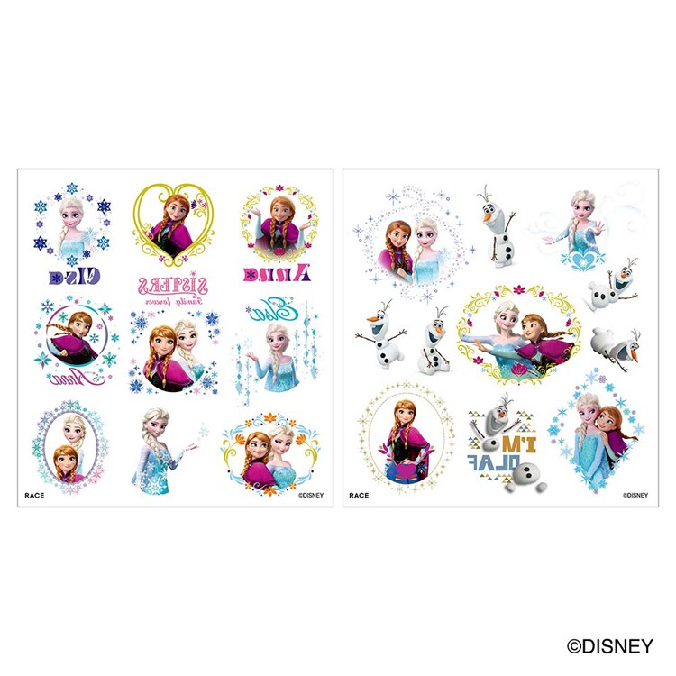 レイス シークレットマジック 暗やみで光るボディシール(水転写)/アナと雪の女王 910016 【プラザセレクト】