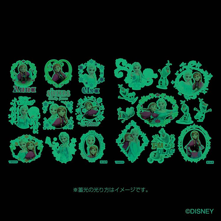 レイス シークレットマジック 暗やみで光るボディシール(水転写)/アナと雪の女王 910016 【プラザセレクト】