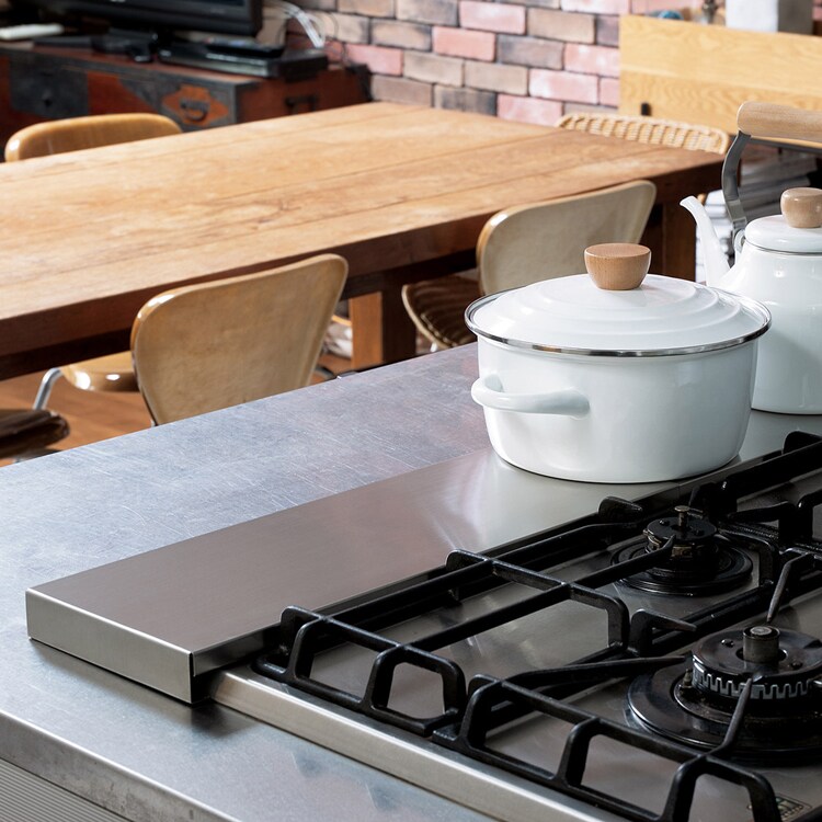 パール金属 ステンレスワイド排気口カバー 60~75cm用 HC-899 【プラザセレクト】