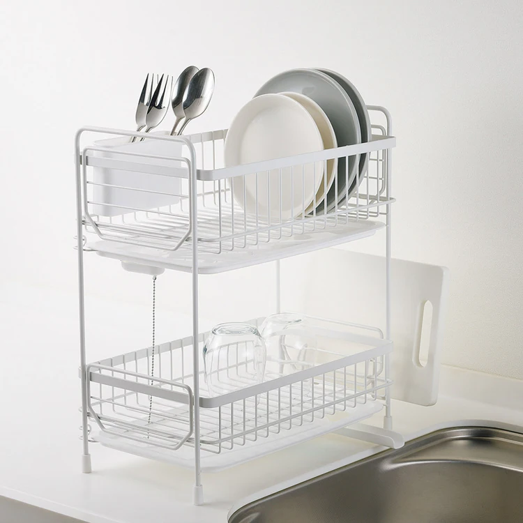 パール金属 2段水切りラック スリム HC-509 HC-515 【プラザセレクト】