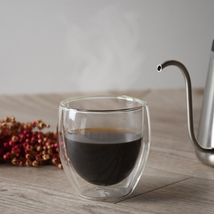 パール金属 ダブルウォールグラス 250ml 2個セット CP-8540 【プラザセレクト】