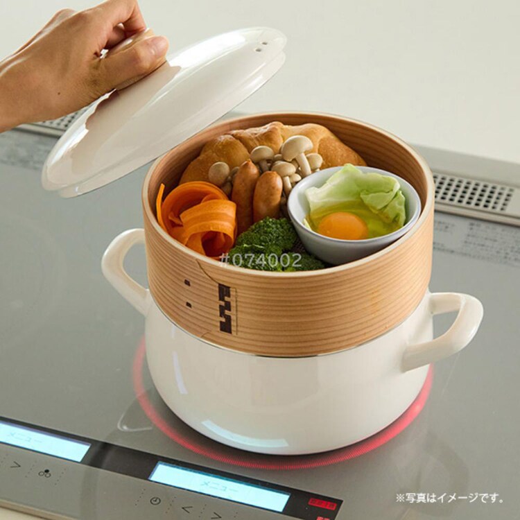 富士ホーロー 竹せいろ 20cm せいろ付きホーロー鍋専用 SERS-20 【プラザセレクト】