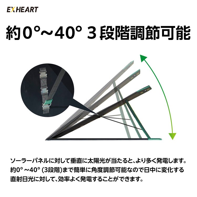 フォールディングソーラーパネル EXP-100