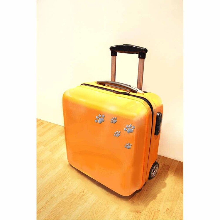 【倉庫登録】肉球エンブレムステッカー シルバー ME173 【プラザセレクト】