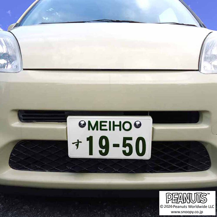 【倉庫登録】ナンバーボルトキャップ スヌーピー シルバー SN282 【プラザセレクト】