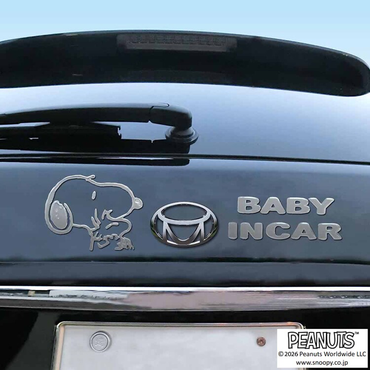 【倉庫登録】セーフティサインエンブレムステッカー スヌーピー SN63 【プラザセレクト】