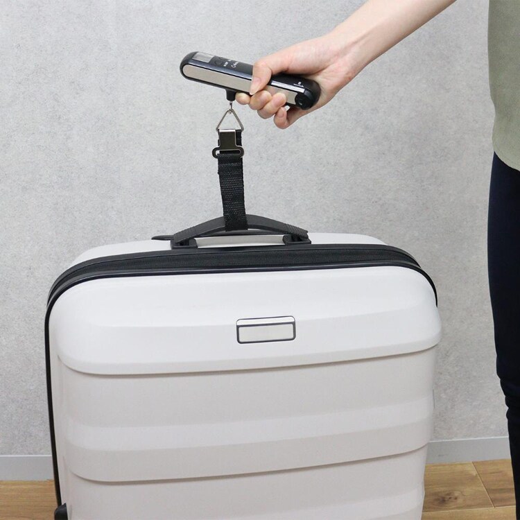 ドリテック 荷物はかり ラゲッジスケール バックライト付き ブラック LS-108BK 【プラザセレクト】