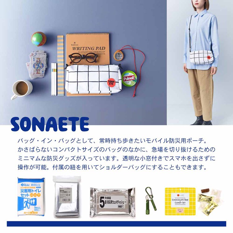 杉田エース 【防災グッズ・セット】Emergency Pouch 防災ポーチ 652798 【プラザセレクト】