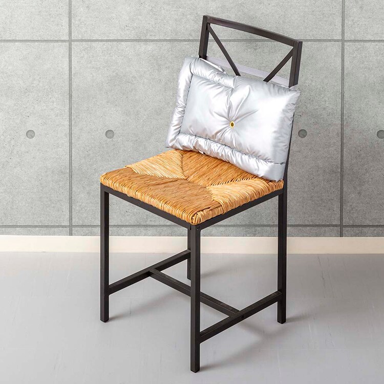 日本防炎協会認定 アルミ防災ずきん Mサイズ シルバー 31-6003 【プラザセレクト】