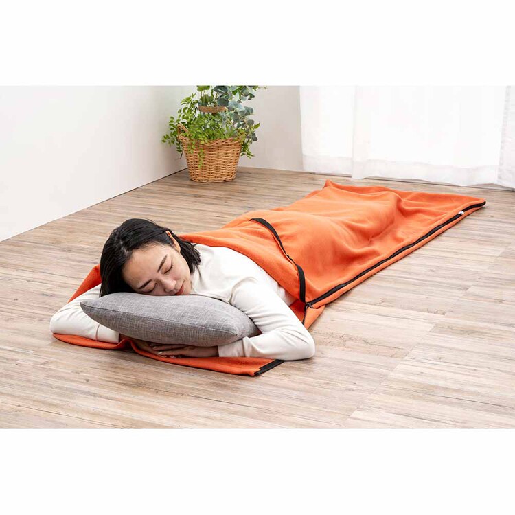 MOTTETE PLUS 寝具メーカーが考えた寝袋になる毛布 73-0087 【プラザセレクト】