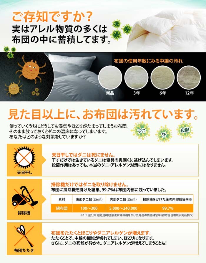 合繊掛布団抗菌防臭SKD-B-K-S-BRブラウン