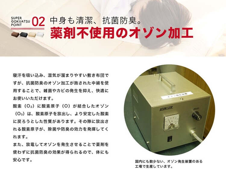 日本製極厚固綿敷布団