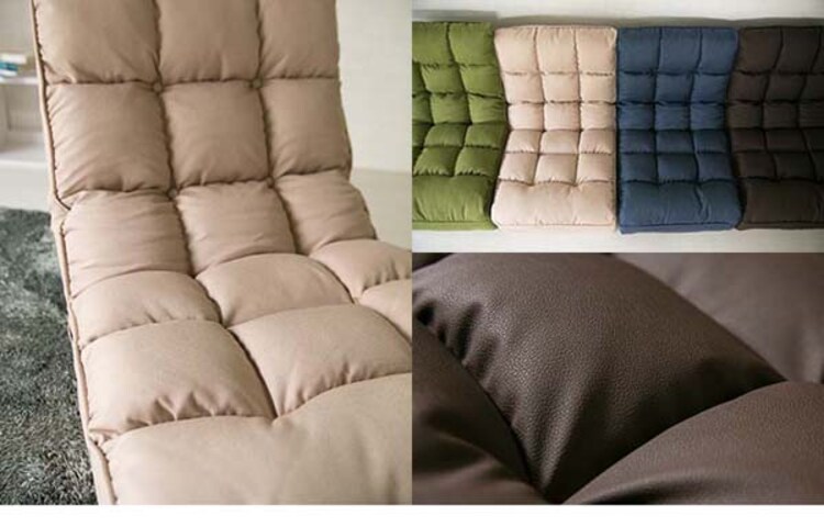 ポケットコイル使用ボリュームフロアソファ/ブレッド1P