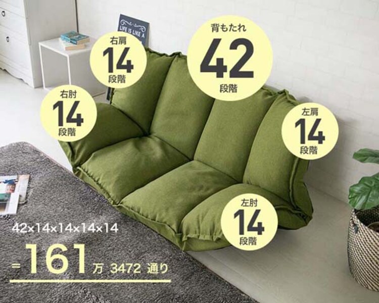 ふんわりボリュームマルチソファ/ポリーナ