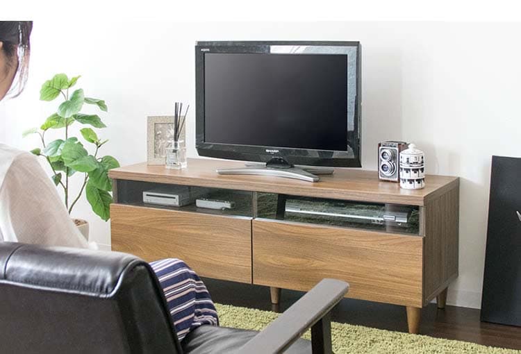 テレビ台完成品TVラックTV台LIEBEテレビラック幅120cmブラウン