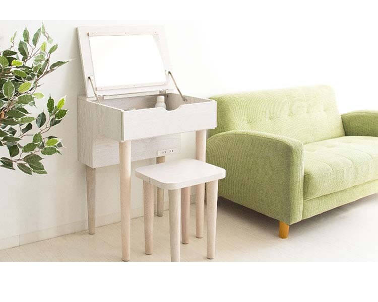 鏡台完成品イスメイク台LIEBEドレッサー&スツール