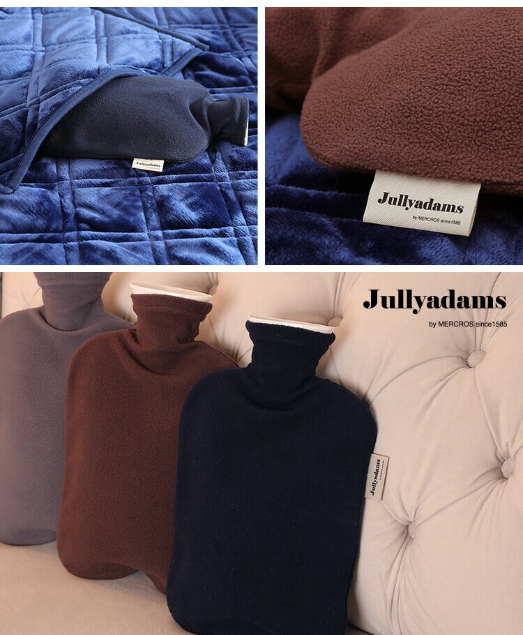 ゆたんぽあったかエコエコロジーフリースカバー洗える秋冬冬用J.Aファシー湯たんぽカバー付きメルクロス 