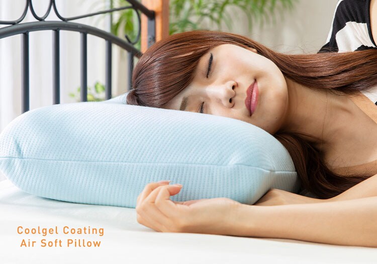 クリアグローブ 冷感ジェルコーティング/低反発エアーソフトピロー ブルー JASP-4363 【プラザセレクト】