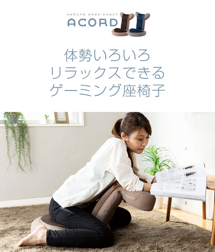 ゲーミング座椅子・アコード【Accord】 CG-39214-2-IP 全2色