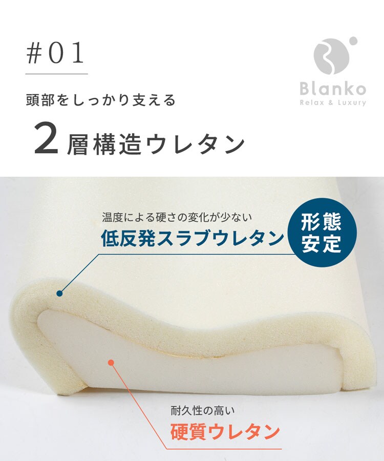 枕まくらマクラピロー低反発低反発枕寝具低反発ワイドショルダーフォローピローホワイトクリアグローブ