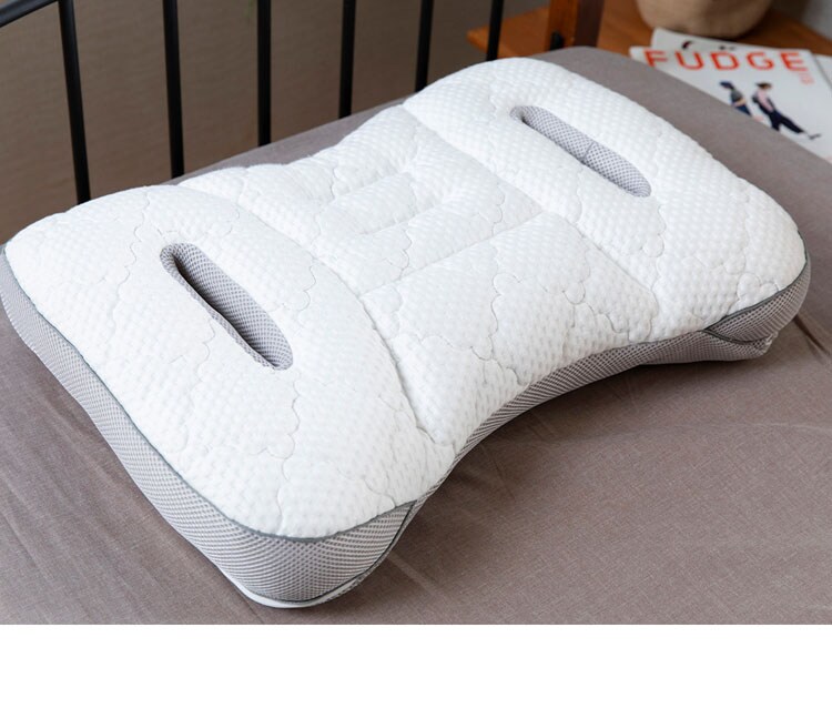 枕まくらマクラピロー高さ調整高さ調節パイプ枕寝具8ヶ所高さ調節･マルチフィットピローホワイト／グレークリアグローブ