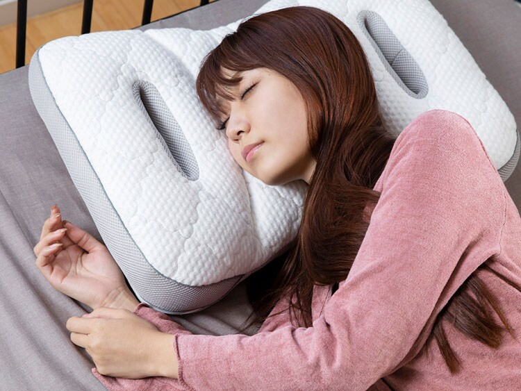 枕まくらマクラピロー高さ調整高さ調節パイプ枕寝具8ヶ所高さ調節･マルチフィットピローホワイト／グレークリアグローブ