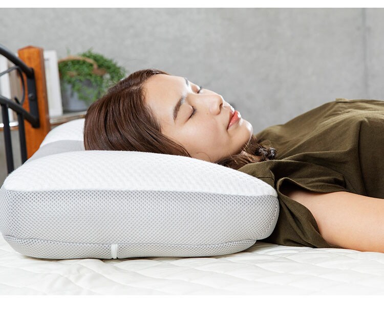 枕まくらマクラピロー高さ調節高さ調整パイプ枕パイプまくら横向き寝寝具横向き寝／高さ調整パイプ枕（高さ調節シート入り）ホワイト／グレークリアグローブ