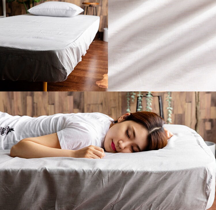 リネン＆テンセルBOXシーツ セミダブル LTBOX-12200 全2色