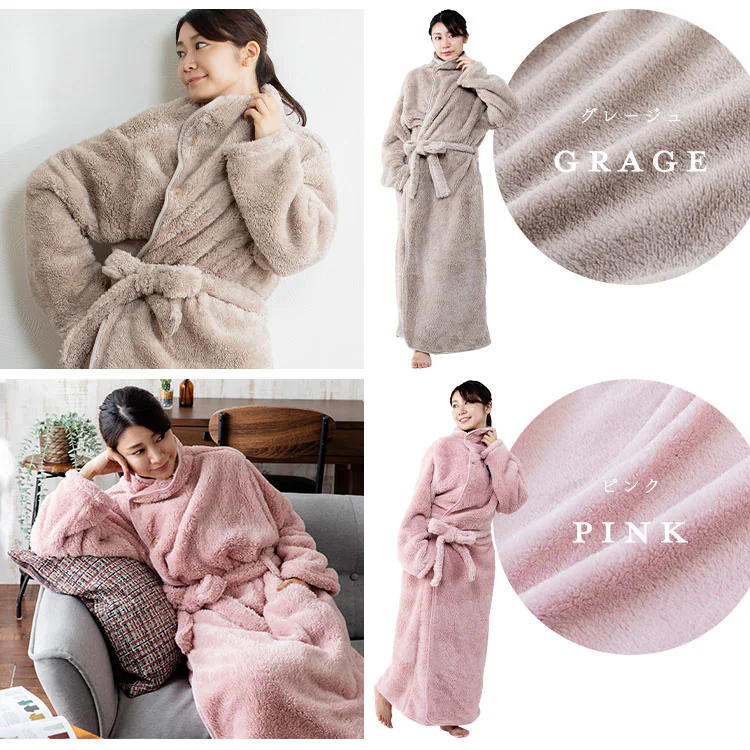 マイクロミンクファー着る毛布 M MFWB-02-M