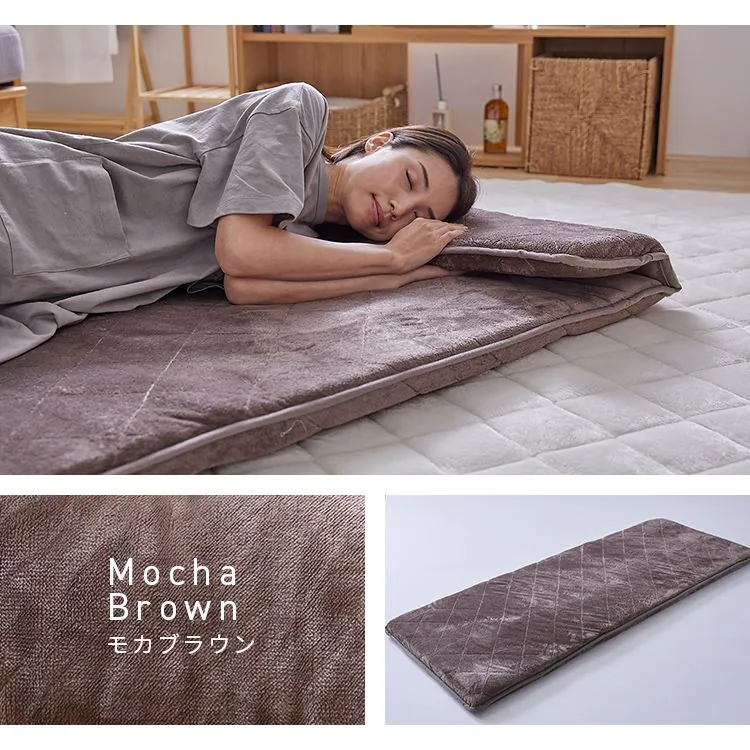 クッション5層構造なめらかフランネル節電エコ静電気防止低ホルム洗えるフランネルごろ寝クッション68×180