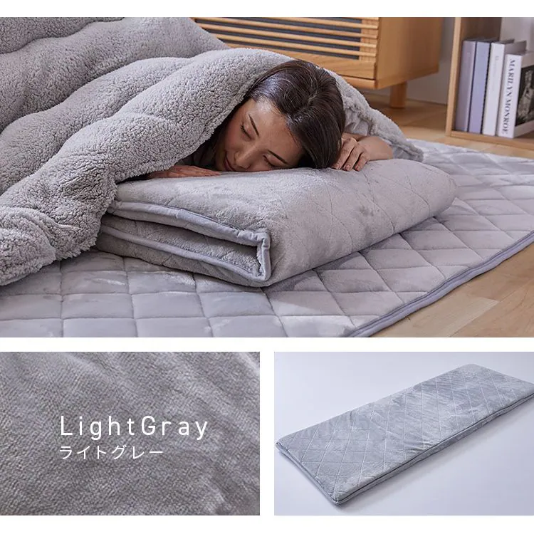 クッション5層構造なめらかフランネル節電エコ静電気防止低ホルム洗えるフランネルごろ寝クッション68×180